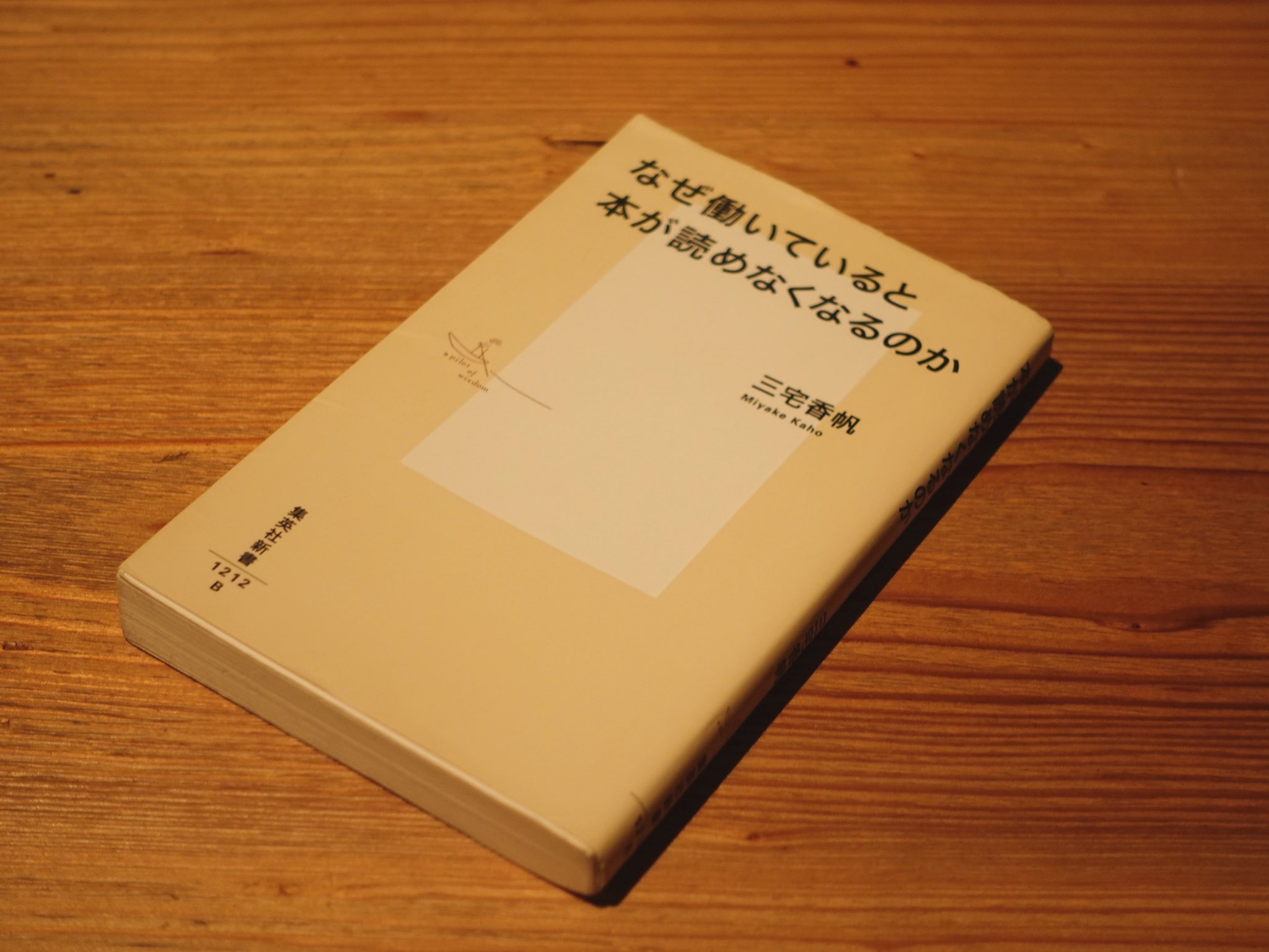 なぜ働いていると本が読めなくなるのか/三宅夏帆